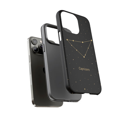 Capricorn Zodiac Constellation Phone Case – Luxe Gold Celestial Cover