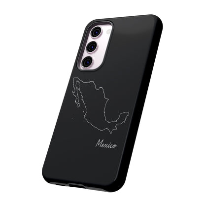 Mexico Outline Phone Case – Minimal Country Map Tough Case (iPhone, Samsung, Pixel)