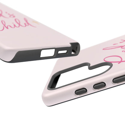 Gods Child Phone Case Christian Pink Aesthetic Tough iPhone Case
