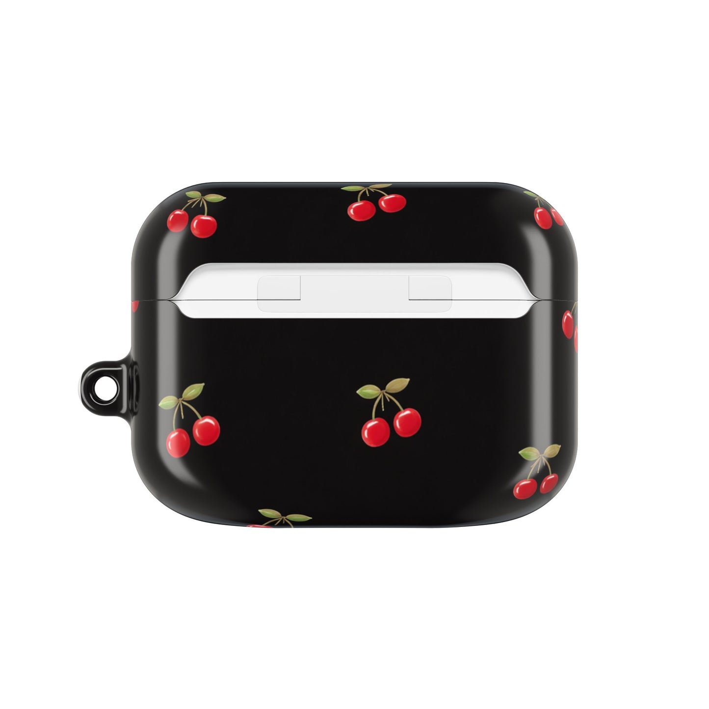 Cherry Pattern AirPod Case — Cute Black Cherry Protective Cover