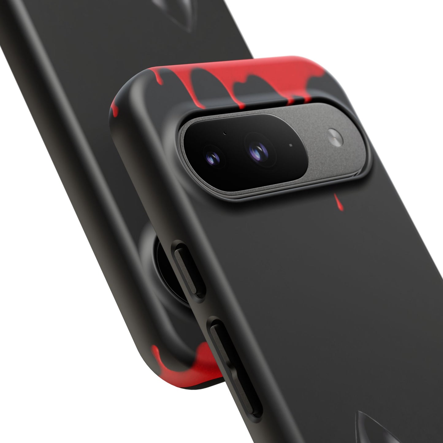 Dark Feminine Red Drip Phone Case – Gothic Glam Tough Cover