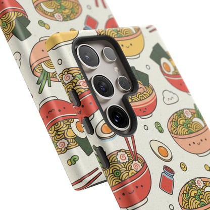Kawaii Ramen Phone Case – Cute Japanese Food Pattern | Noodle Bowl Aesthetic Case