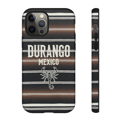 Durango Mexico Phone Case | Serape Scorpion Western Design | Mexican Heritage Tough Case for iPhone & Samsung