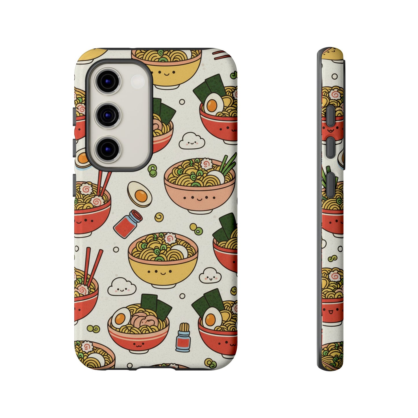 Kawaii Ramen Phone Case – Cute Japanese Food Pattern | Noodle Bowl Aesthetic Case