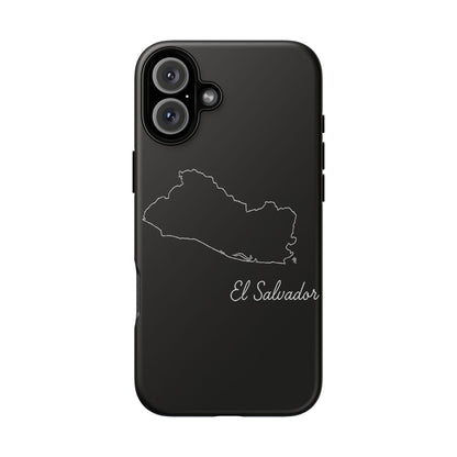 El Salvador Outline Phone Case – Minimal Country Map Tough Case (iPhone, Samsung, Pixel)
