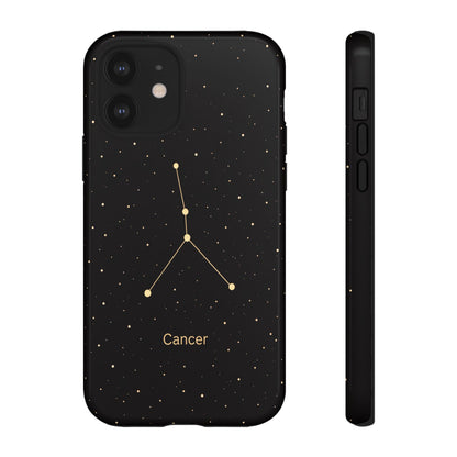 Cancer Zodiac Constellation Phone Case – Luxe Gold Celestial Cover