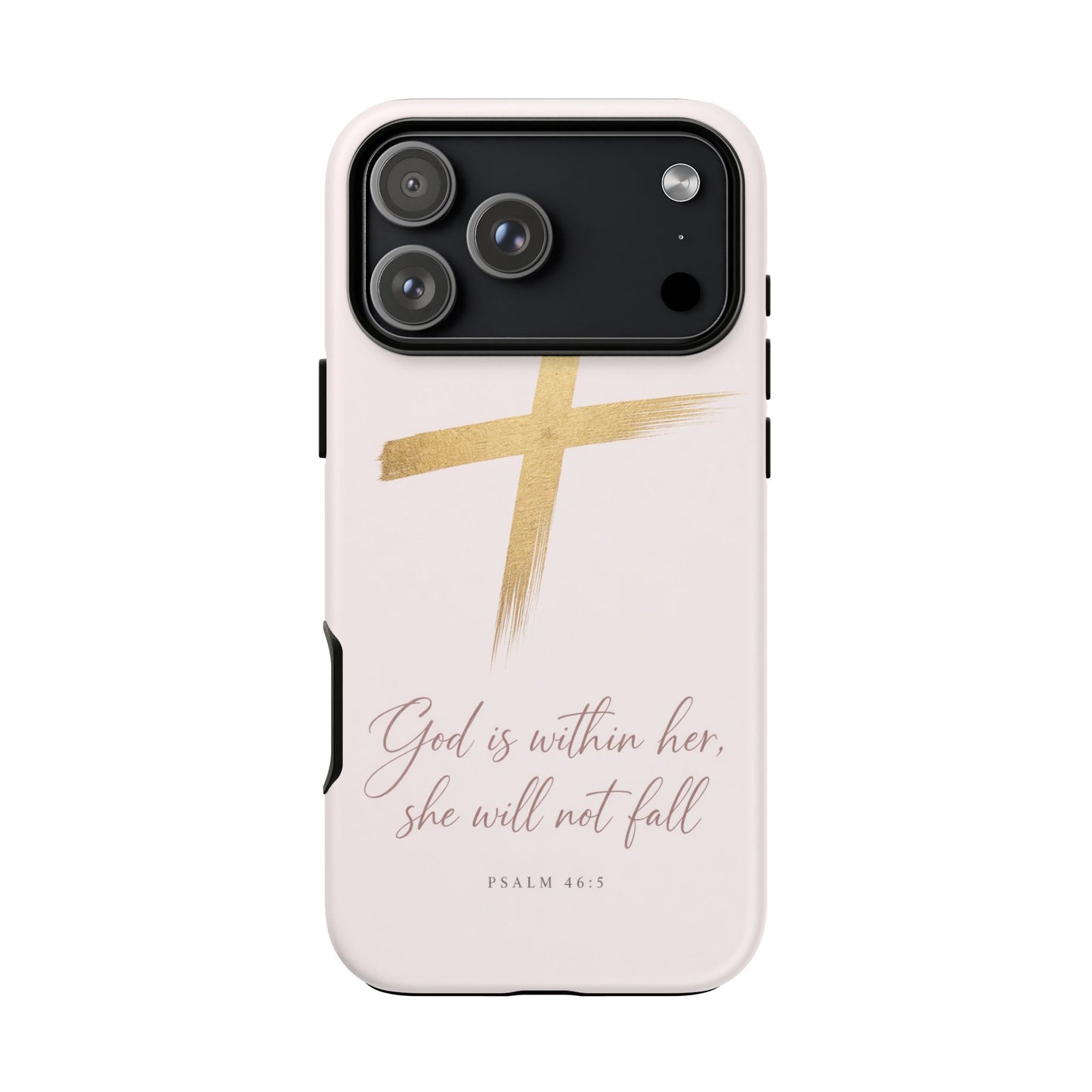 Psalm 46:5 God Is Within Her Christian Cross Phone Case Faith Gift
