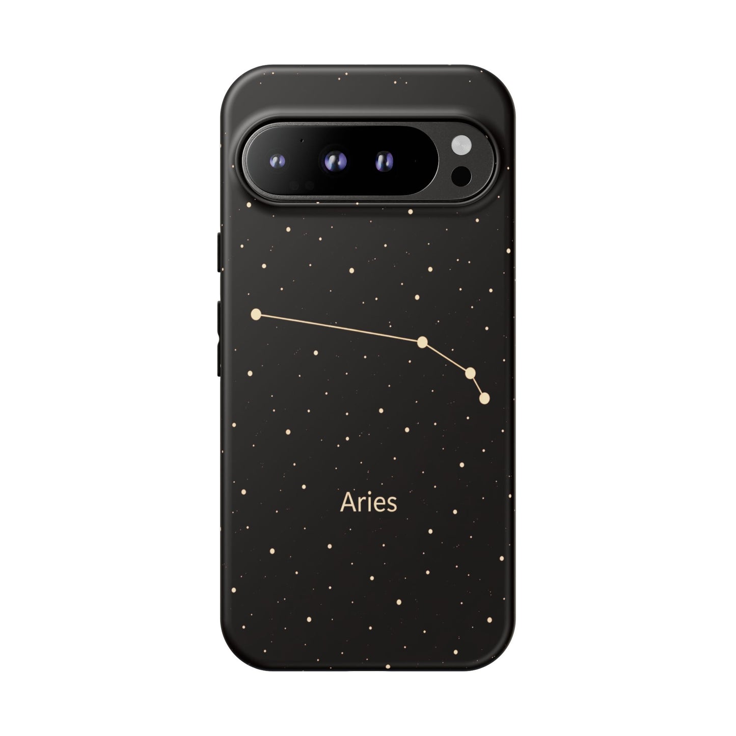 Aries Zodiac Constellation Phone Case – Luxe Gold Celestial Cover