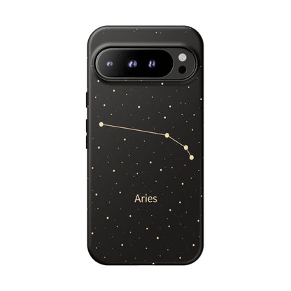 Aries Zodiac Constellation Phone Case – Luxe Gold Celestial Cover