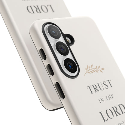 Proverbs 3:5 Christian Phone Case Trust in the Lord Minimalist Faith Cover