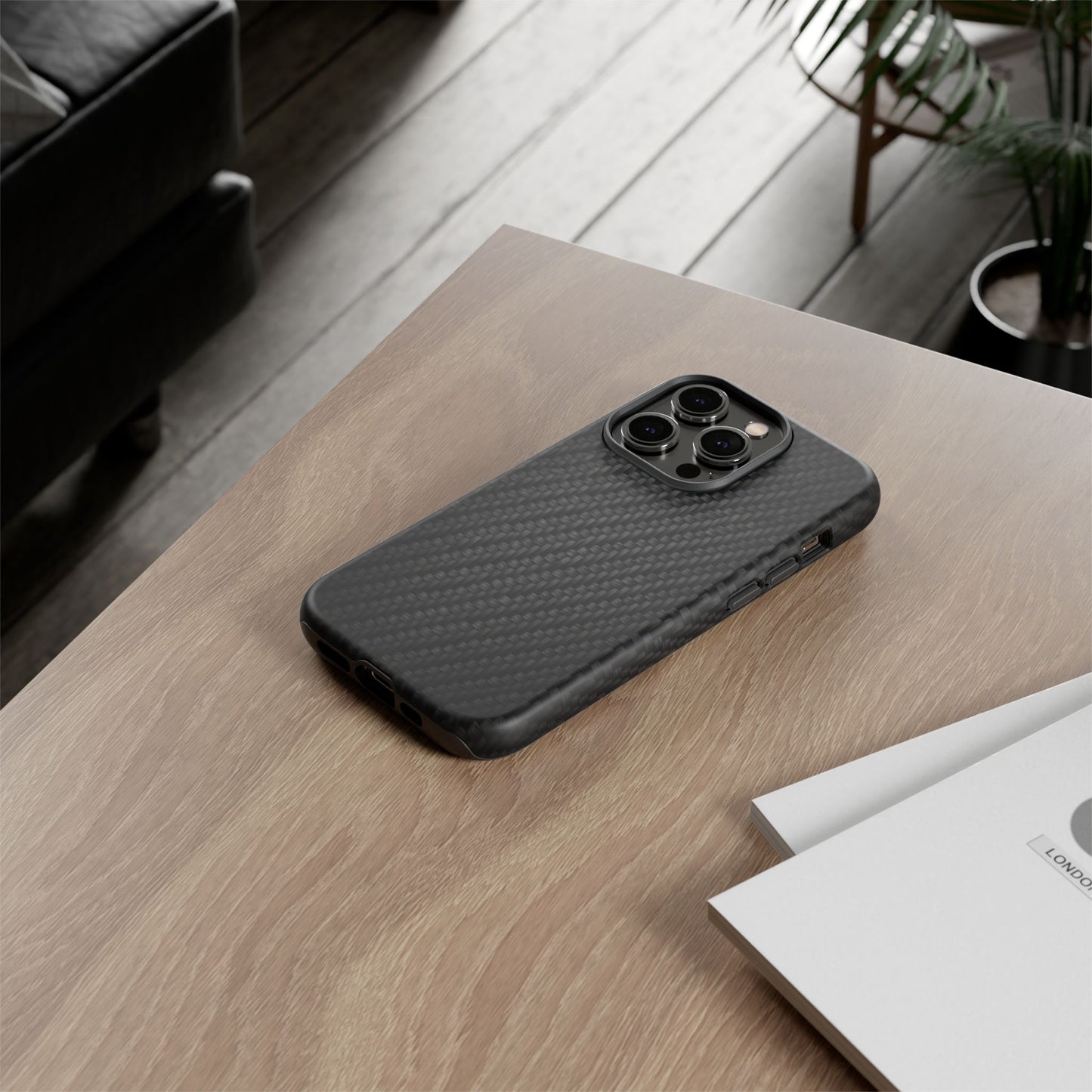 Carbon Fiber Inspired Phone Case – Rugged Slim Protective Tech Case for iPhone & Samsung