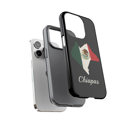 Chiapas Mexico Flag Map Phone Case | Mexican American Pride Tough Case for iPhone & Samsung