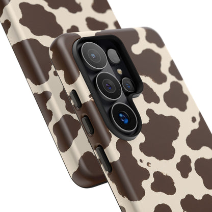 Western Cow Print Tough Phone Case for iPhone Samsung Galaxy Pixel