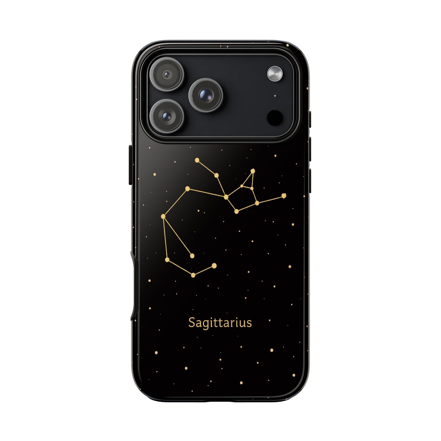 Sagittarius Zodiac Constellation Phone Case – Luxe Gold Celestial Cover