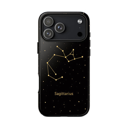 Sagittarius Zodiac Constellation Phone Case – Luxe Gold Celestial Cover
