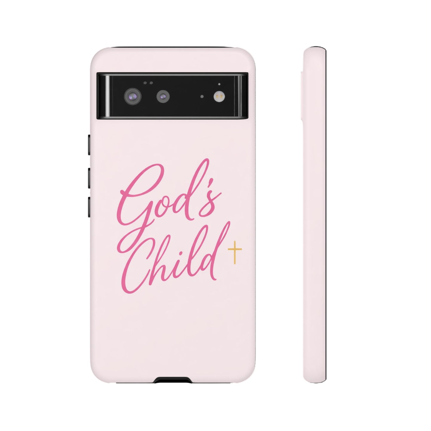 Gods Child Phone Case Christian Pink Aesthetic Tough iPhone Case