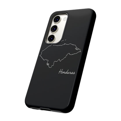 Honduras Outline Phone Case – Minimal Country Map Tough Case (iPhone, Samsung, Pixel)