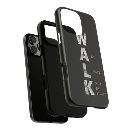 Walk by Faith Not by Sight Christian Phone Case Bible Verse Faith Cover