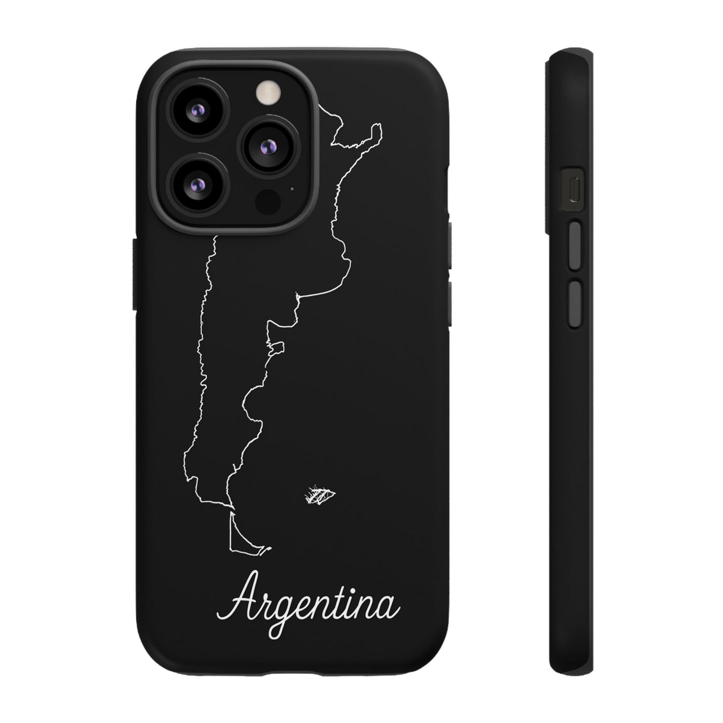 Argentina Outline Phone Case – Minimal Country Map Tough Case (iPhone, Samsung, Pixel)