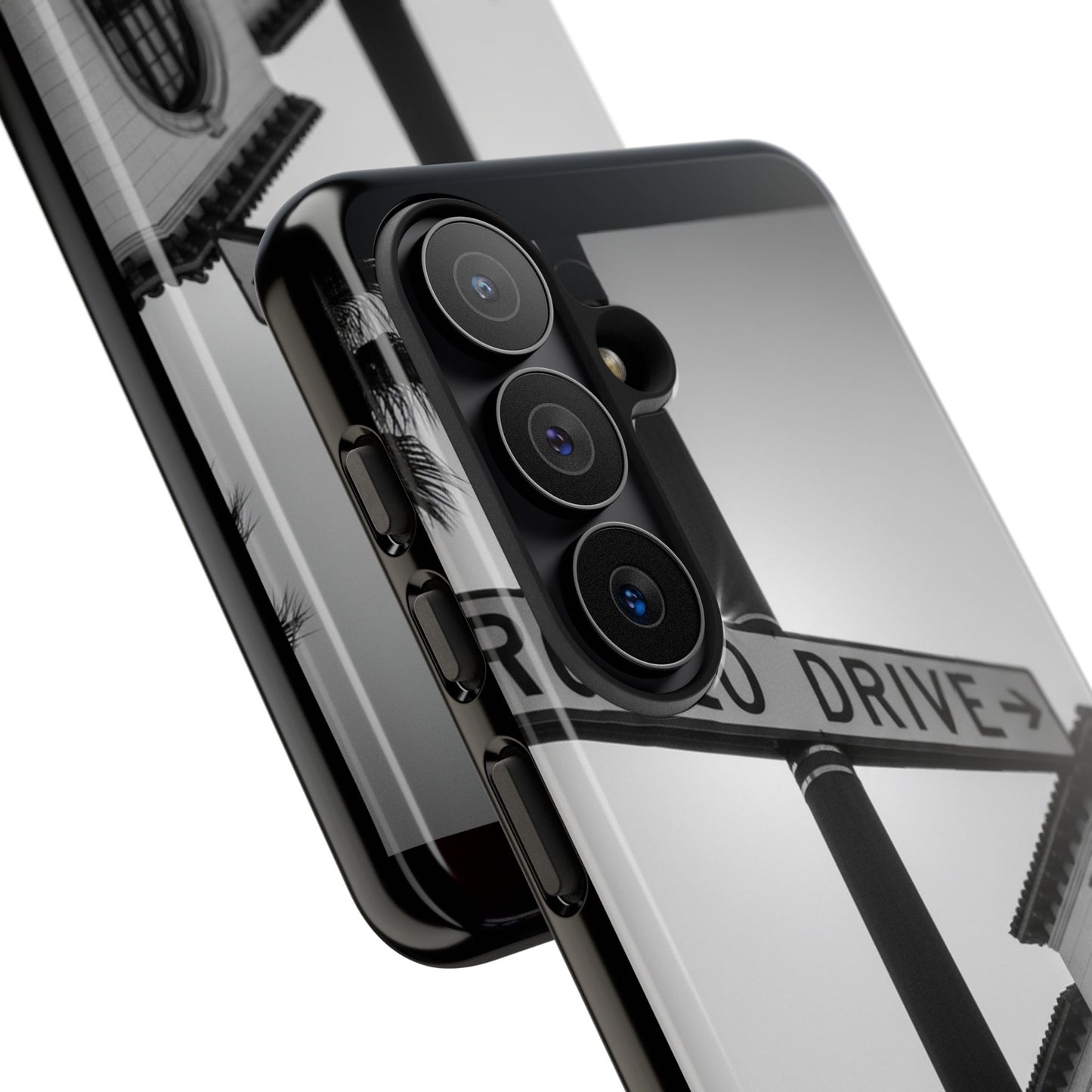 Rodeo Drive Phone Case | Los Angeles Aesthetic Black & White Photography | Luxury LA Street Tough Case for iPhone & Samsung
