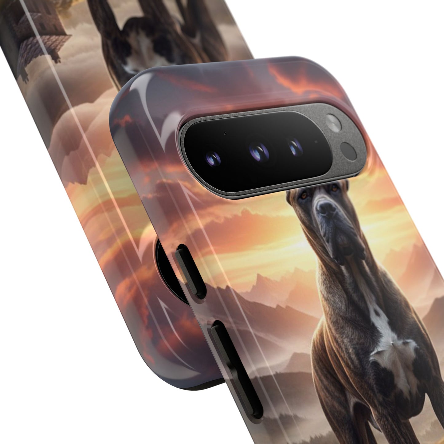 Cane Corso Phone Case – Guard Dog Sunset Tough Case (iPhone, Samsung, Pixel) | Dog Lover Gift