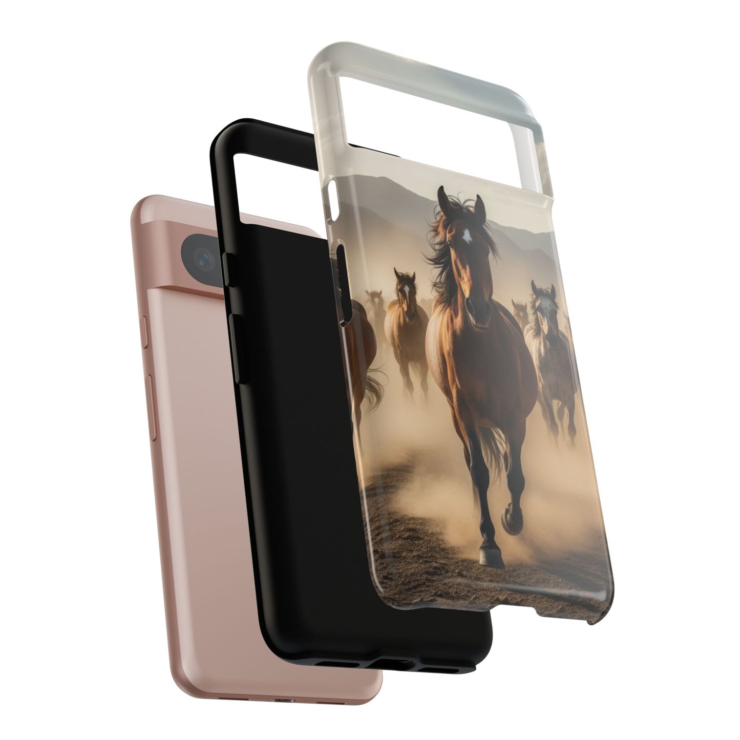 Running Horses Phone Case – Wild Mustang Herd Tough Case (iPhone, Samsung, Pixel)