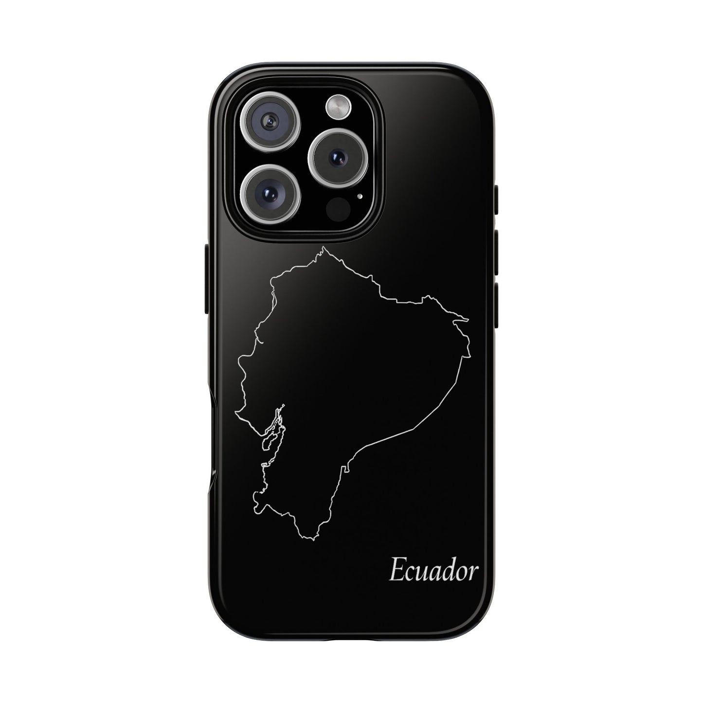 Ecuador Outline Phone Case – Minimal Country Map Tough Case (iPhone, Samsung, Pixel)