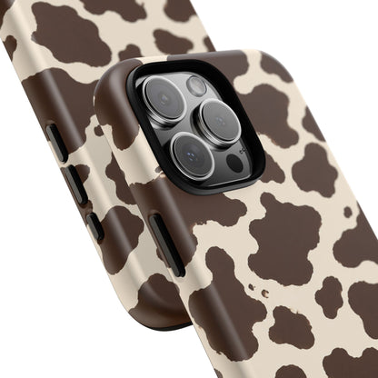 Western Cow Print Tough Phone Case for iPhone Samsung Galaxy Pixel