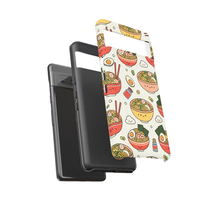 Kawaii Ramen Phone Case – Cute Japanese Food Pattern | Noodle Bowl Aesthetic Case