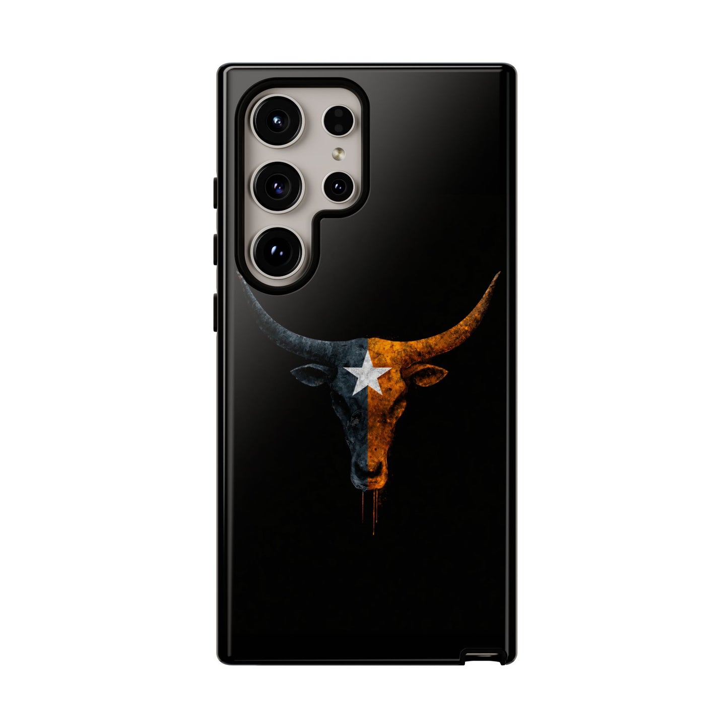 Texas Longhorn Skull Phone Case Western Cowboy Bull iPhone Samsung Cover