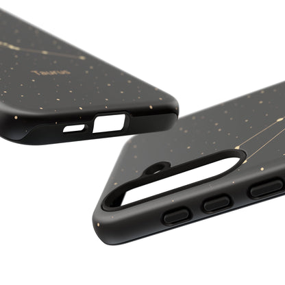 Taurus Zodiac Constellation Phone Case – Luxe Gold Celestial Cover