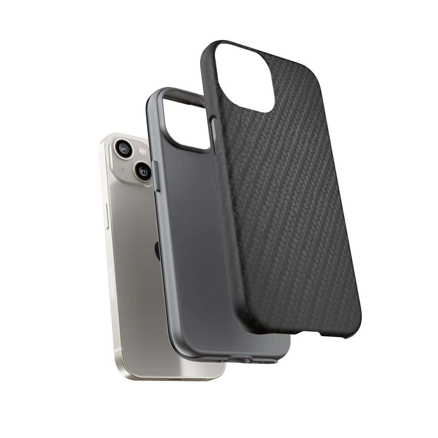 Carbon Fiber Inspired Phone Case – Rugged Slim Protective Tech Case for iPhone & Samsung