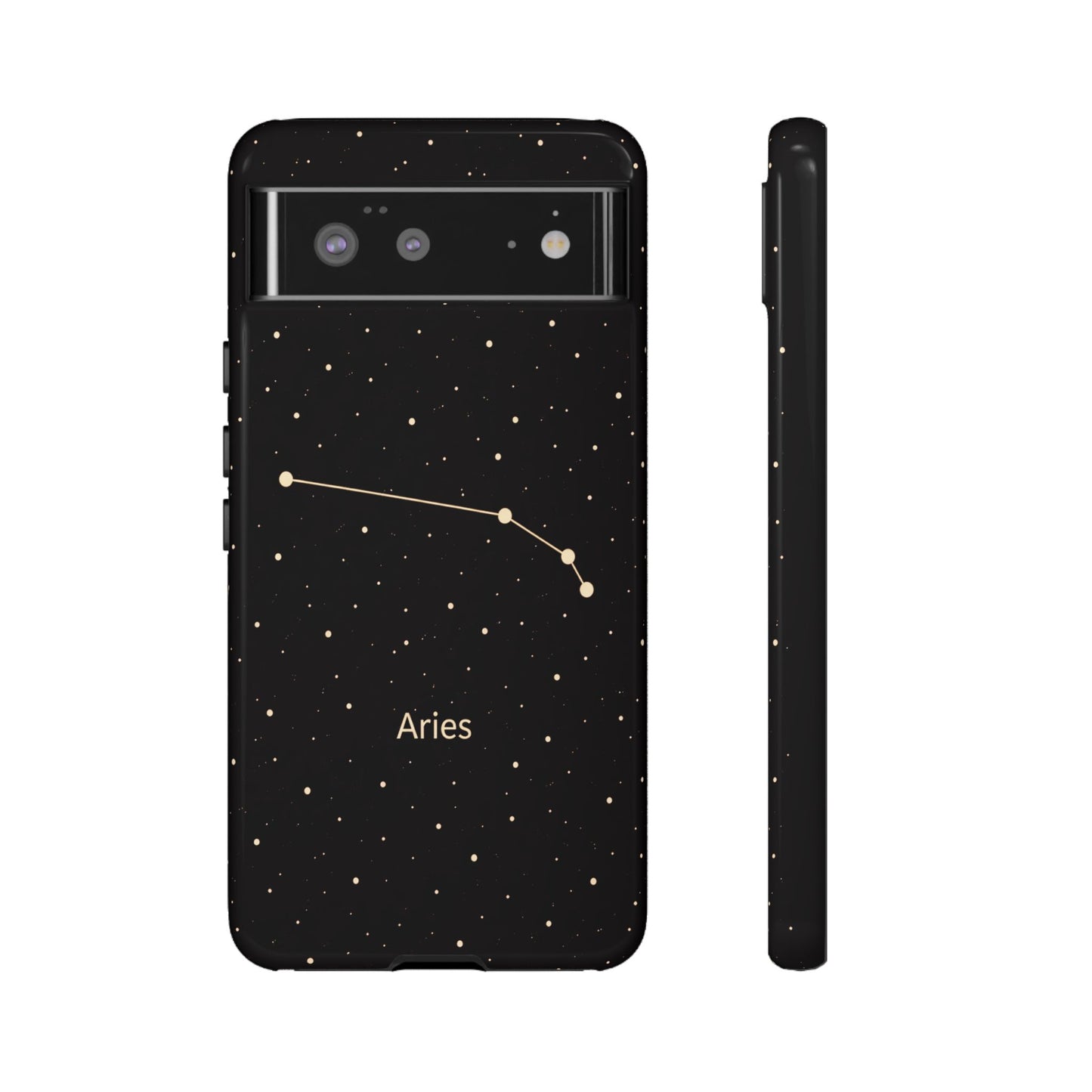 Aries Zodiac Constellation Phone Case – Luxe Gold Celestial Cover