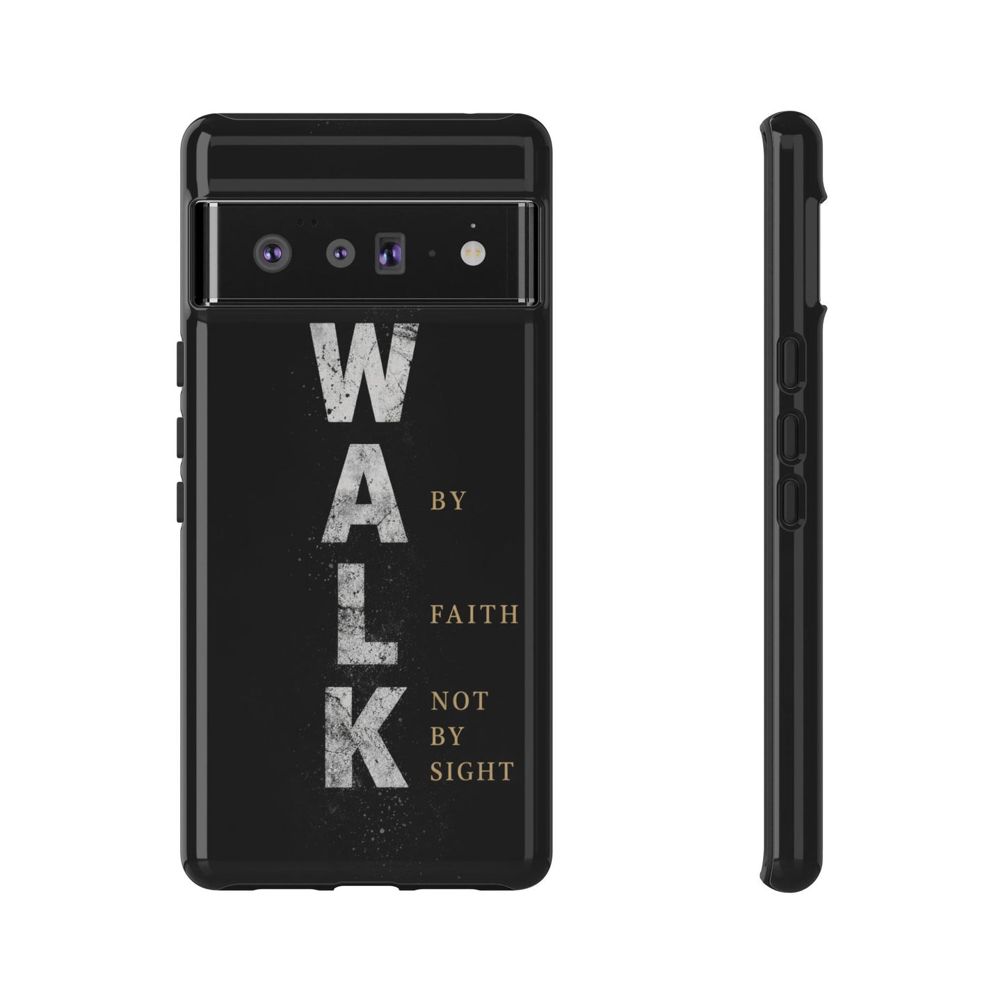 Walk by Faith Not by Sight Christian Phone Case Bible Verse Faith Cover