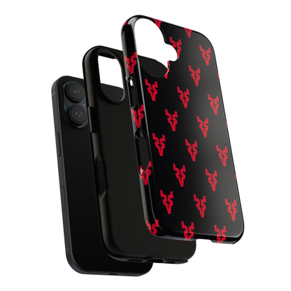 Mazatlán Bull Phone Case – Black Red Streetwear Tough Shockproof Cover