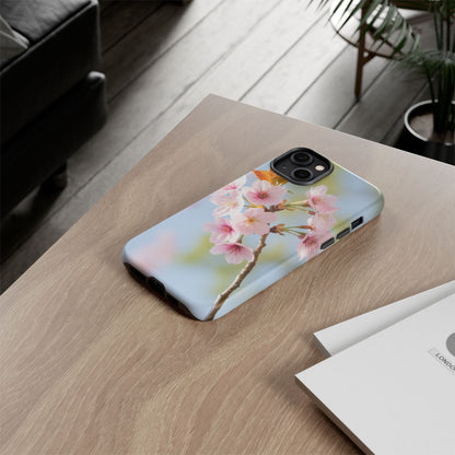 Cherry Blossom Phone Case – Pink Floral Tough Case (iPhone, Samsung Galaxy, Pixel)