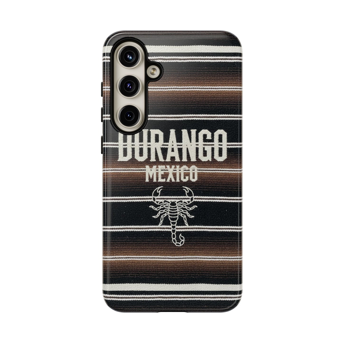 Durango Mexico Phone Case | Serape Scorpion Western Design | Mexican Heritage Tough Case for iPhone & Samsung