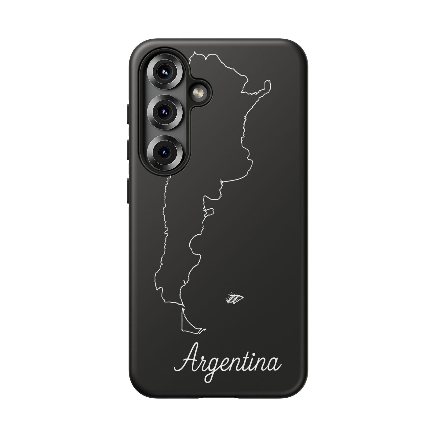 Argentina Outline Phone Case – Minimal Country Map Tough Case (iPhone, Samsung, Pixel)