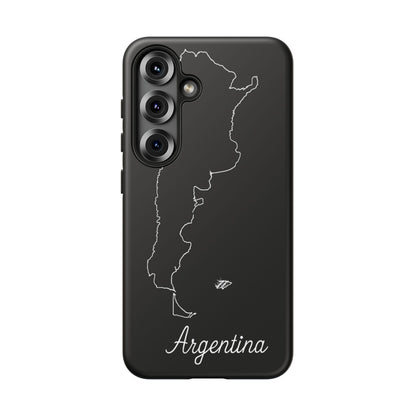 Argentina Outline Phone Case – Minimal Country Map Tough Case (iPhone, Samsung, Pixel)
