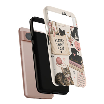 Cat Lover Phone Case | Plans? I Have A Cat Cute Aesthetic Cover