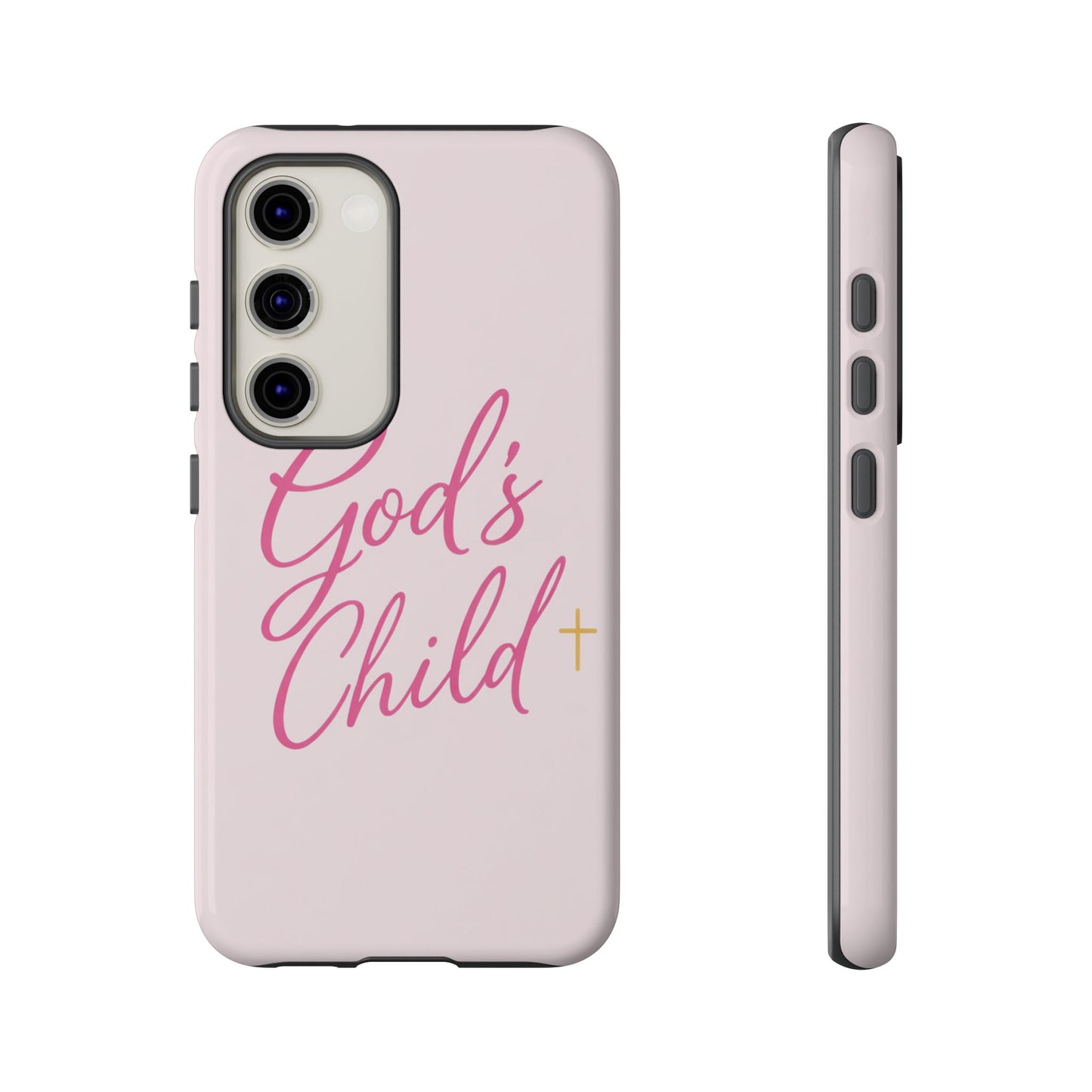 Gods Child Phone Case Christian Pink Aesthetic Tough iPhone Case