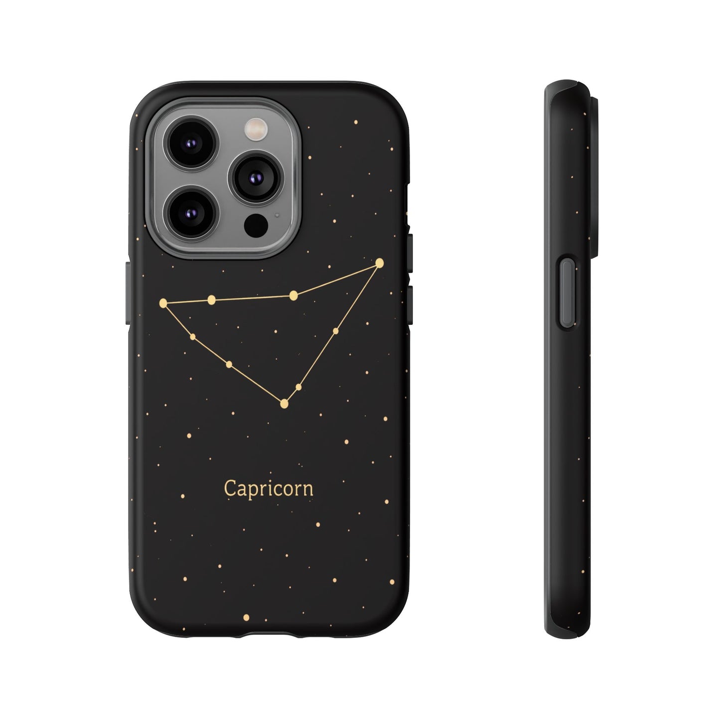 Capricorn Zodiac Constellation Phone Case – Luxe Gold Celestial Cover