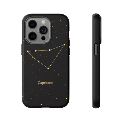 Capricorn Zodiac Constellation Phone Case – Luxe Gold Celestial Cover