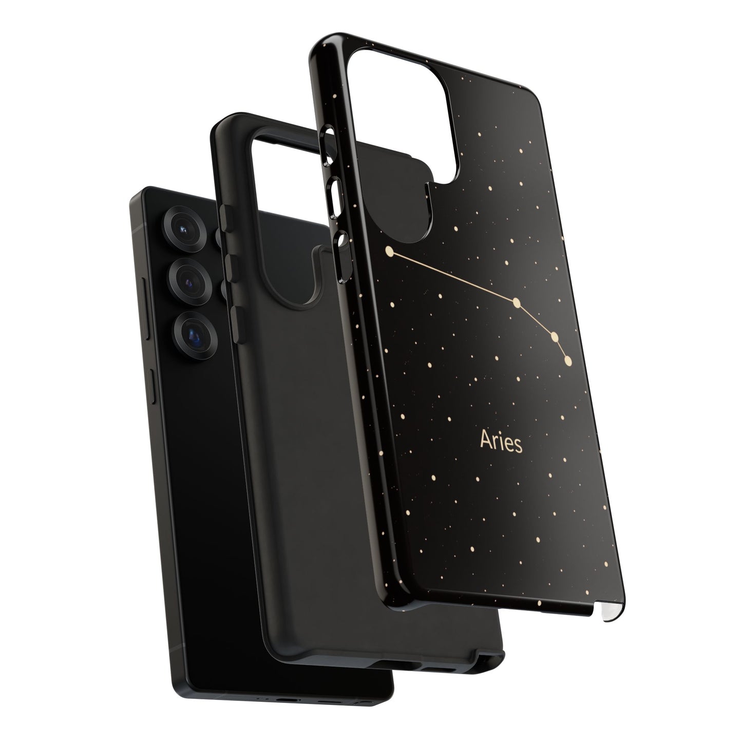 Aries Zodiac Constellation Phone Case – Luxe Gold Celestial Cover