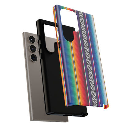 Serape Stripe Phone Case – Colorful Mexican Blanket Pattern Tough Case