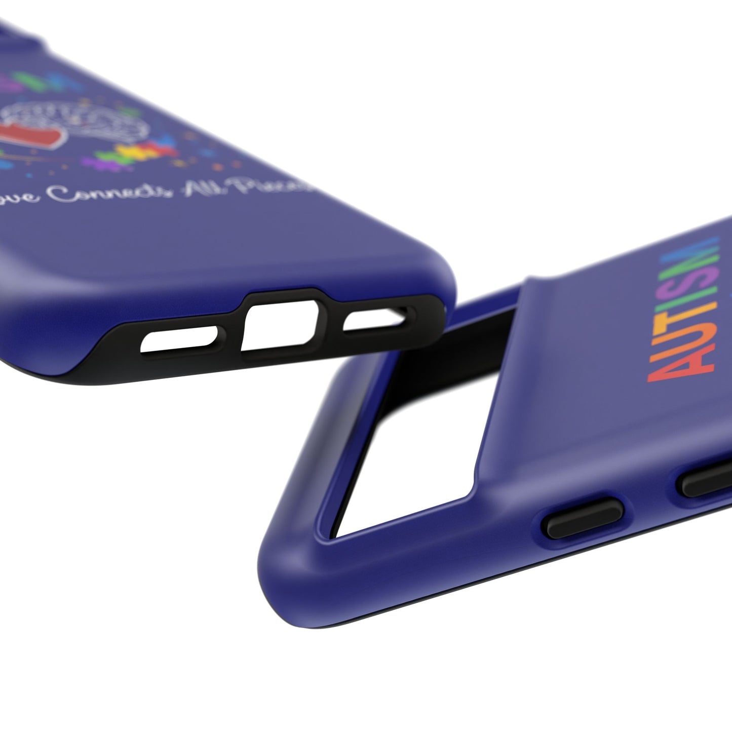 Autism Awareness Tough Case – "Love Connects All Pieces" Phone Case for Iphone, Samsung Galaxy and Pixel