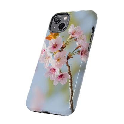 Cherry Blossom Phone Case – Pink Floral Tough Case (iPhone, Samsung Galaxy, Pixel)