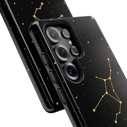 Virgo Zodiac Constellation Phone Case – Luxe Gold Celestial Cover