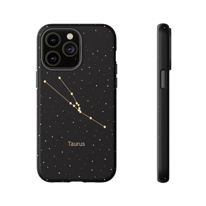 Taurus Zodiac Constellation Phone Case – Luxe Gold Celestial Cover