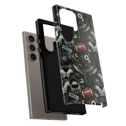 Football Pattern Phone Case – Sports Fan Tough Protective Game Day Case